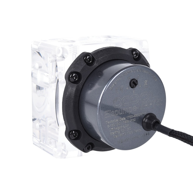 Alphacool Eispumpe VPP755 – G1/4 inner thread including Eisdecke D5 – Plexi V.3