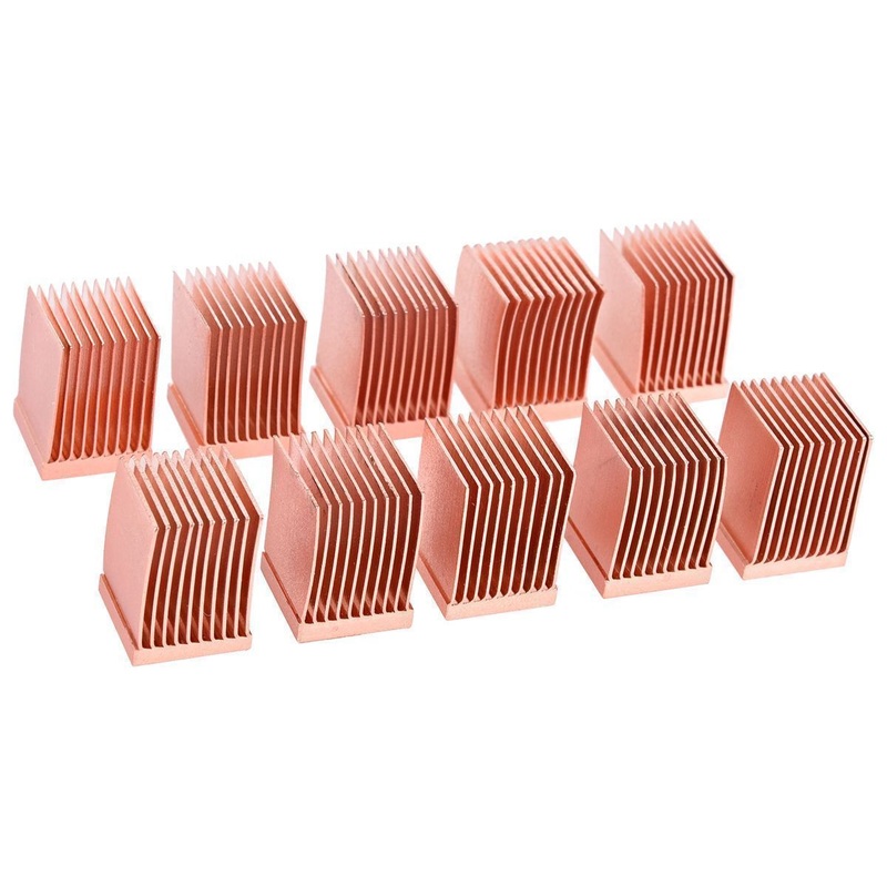 Alphacool GPU RAM Copper Heatsinks 10x10mm – 10pcs