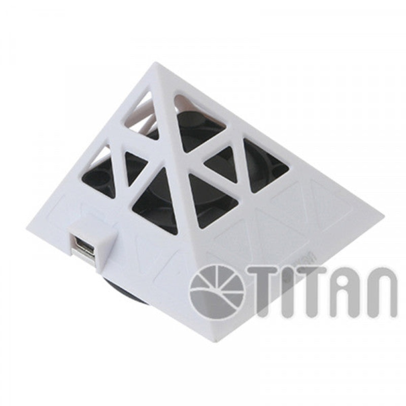 Titan Pyramid USB Multi-Angle Phone Cooler – White