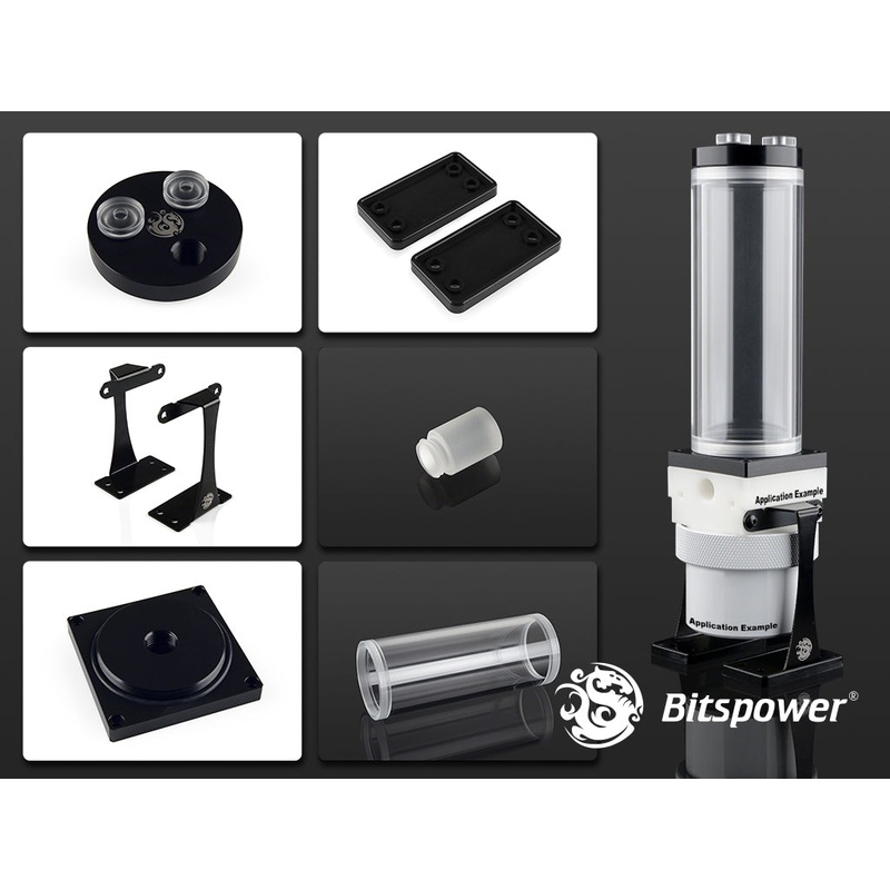 Bitspower Dual/Single D5 Top Upgrade Kit 150 Limited Edition POM-Black