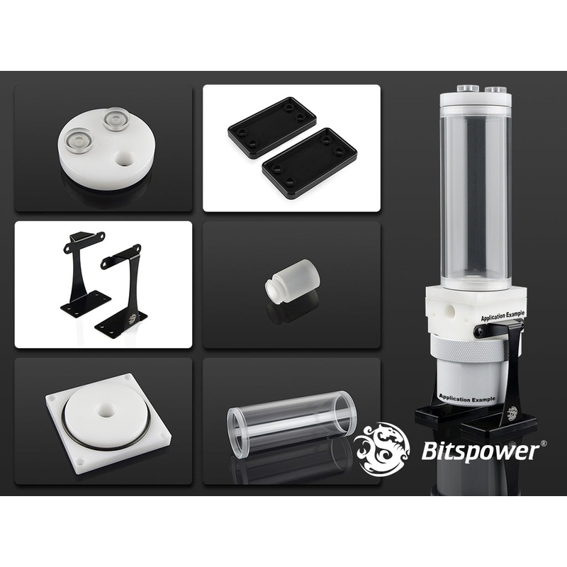 Bitspower Dual/Single D5 Top Upgrade Kit 150 Limited Edition POM-White