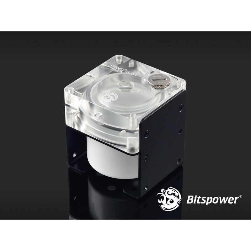 Bitspower Premium D5 MOD Top G1/4 (Abrasive White / Acrylic Version)