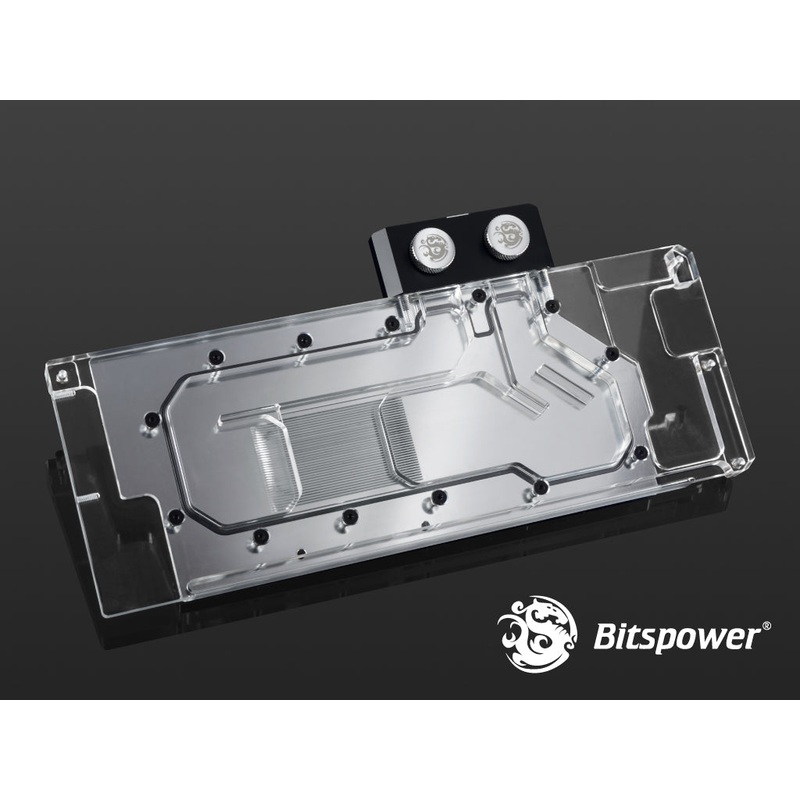 Bitspower VGA Block TITAN V Nickel Acrylic Designed for NVIDIA Titan V