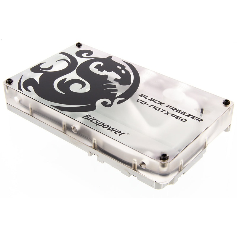 Bitspower Black Freezer VG-NGTX460 Acrylic Top With Clear Panel
