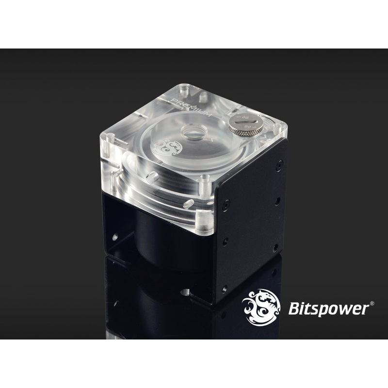 Bitspower Premium D5 MOD Top G1/4 (Abrasive Black / Acrylic Version)