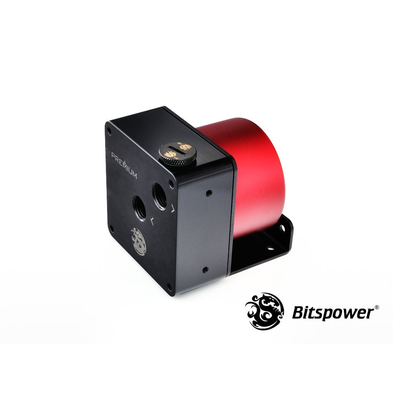 Bitspower Premium D5 MOD Top G1/4 (Abrasive Red / POM Version)