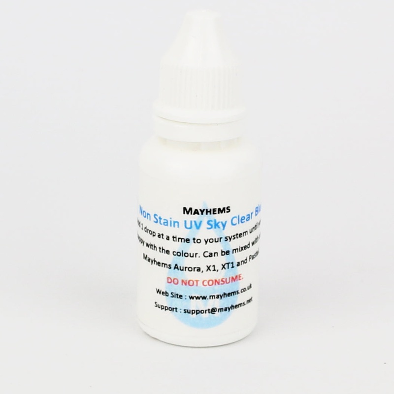 Mayhems Non Stain UV Clear / Sky Blue Dye 15ml