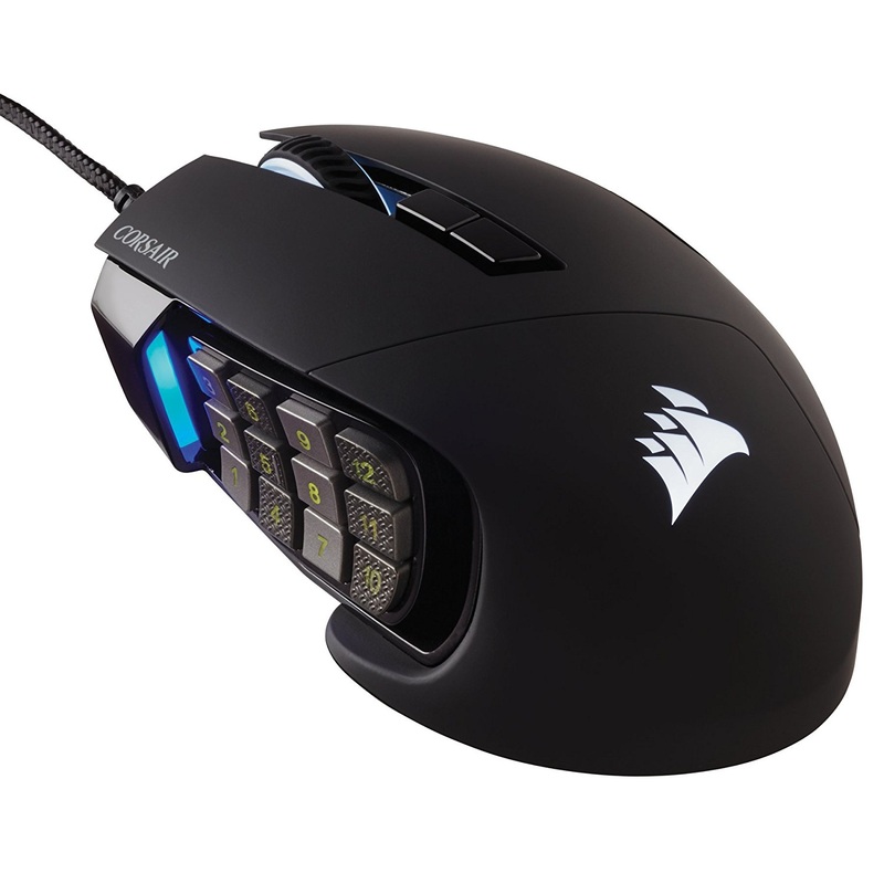 Corsair SCIMITAR PRO RGB Optical MOBA/MMO Gaming Mouse  Black