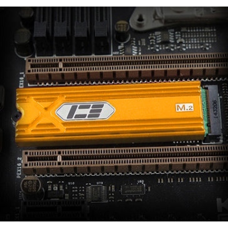 Flying-Elephant IceMan Cooler M.2 SSD Cooler – Gold