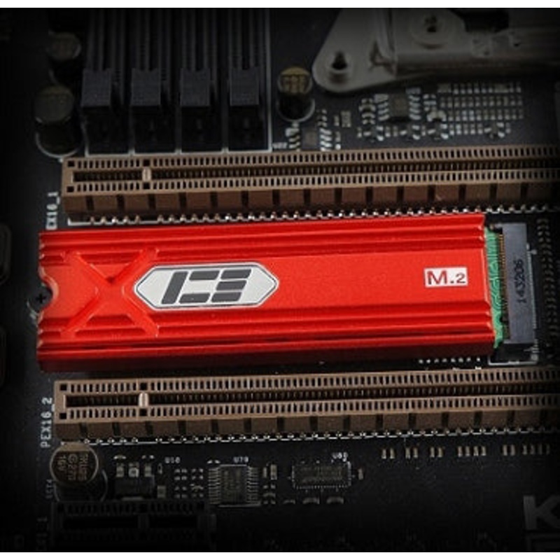 Flying-Elephant IceMan Cooler M.2 SSD Cooler – Red