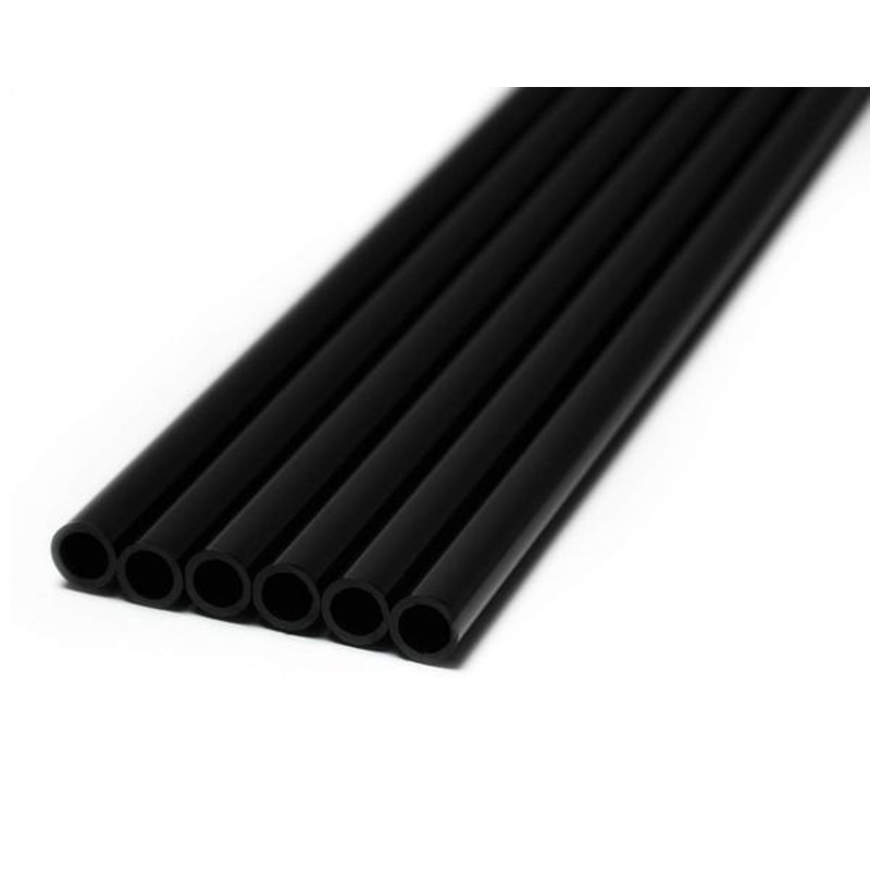 PrimoChill 1/2in. OD Rigid PETG Tube – 6 x 30in. – Black