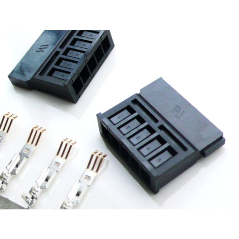 5-Pin SATA Connector w/ Pins – Black
