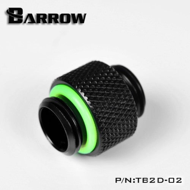 Barrow G1/4 10mm Male to Male Adapter Fitting – Black