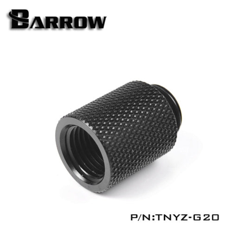 Barrow G1/4 20mm Male to Female Extension Fitting – Black