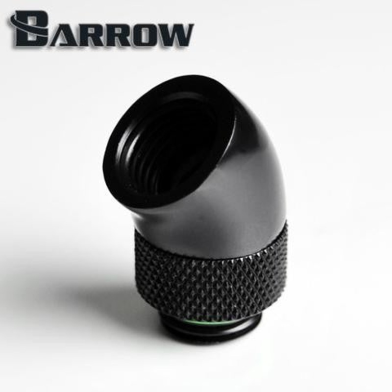 Barrow G1/4 45 Degree Rotary Adapter Fitting – Black
