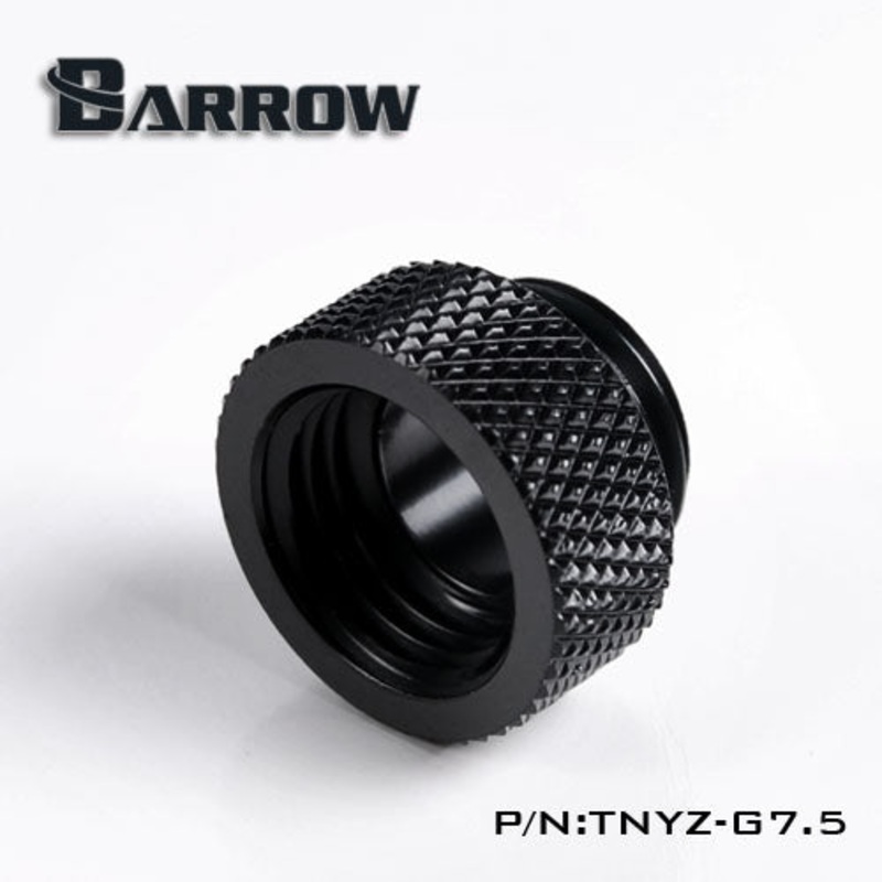Barrow G1/4 7.5mm Male to Female Extension Fitting – Black