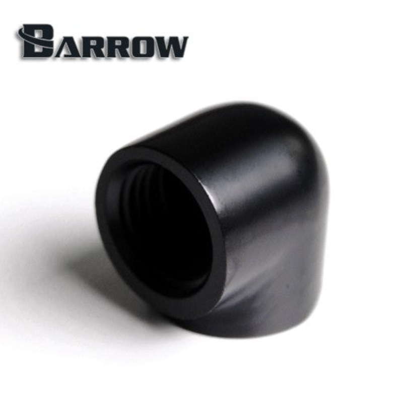 Barrow G1/4 90 Degree Female to Female Angled Adaptor Fitting – Black