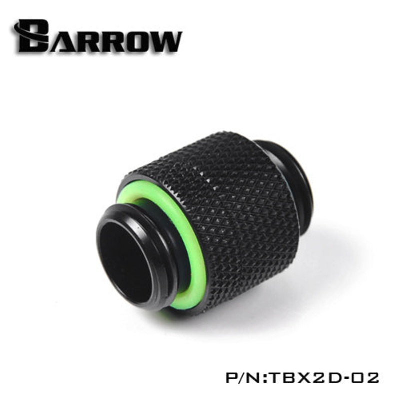 Barrow G1/4 Male to Male Anti-Twist Rotary Adapter Fitting – Black