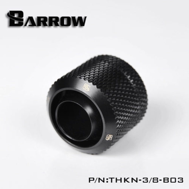 Barrow G1/4 Thread 3/8 ID x 1/2 OD Soft Tube Compression Fitting – Black