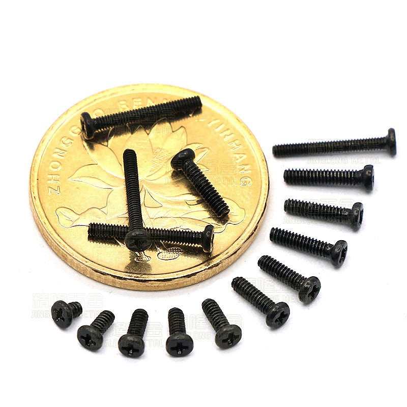 ModDIY M1.0 Black Screws 10 pack – 2mm-6mm