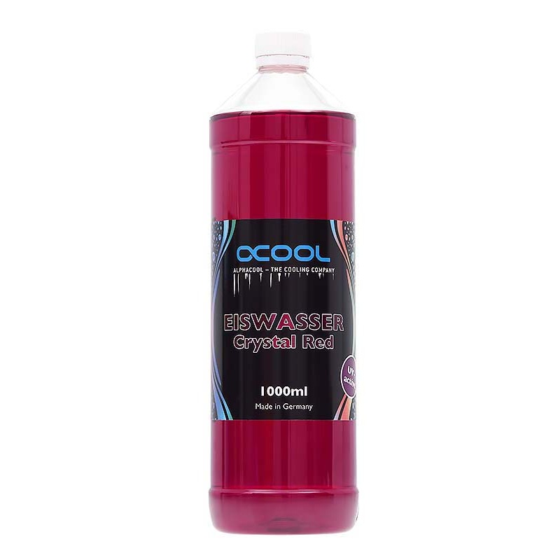 Alphacool Eiswasser Crystal Red UV-active premixed coolant 1000ml