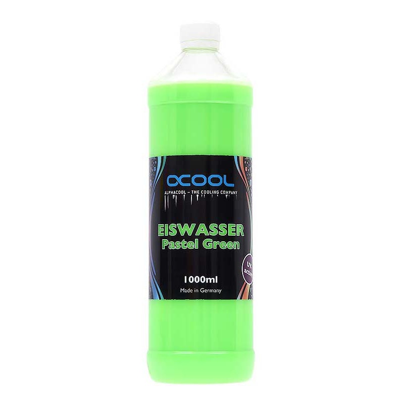 Alphacool Eiswasser Pastel Green UV-active premixed coolant 1000ml