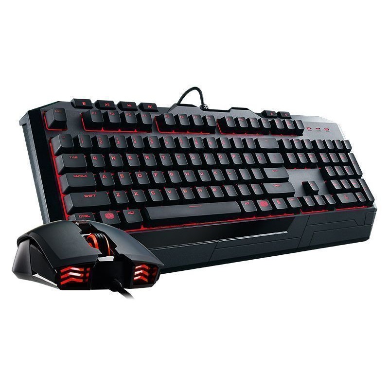 Cooler Master Devastator II LED Gaming Keyboard and Mouse Combo Bundle with Red LED Edition
