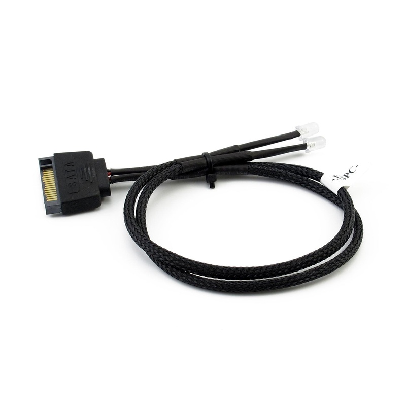 XSPC Twin 5mm SATA LED Wire – Red