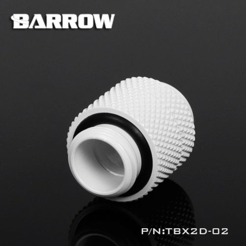 Barrow G1/4 Male to Male Anti-Twist Rotary Adapter Fitting – White