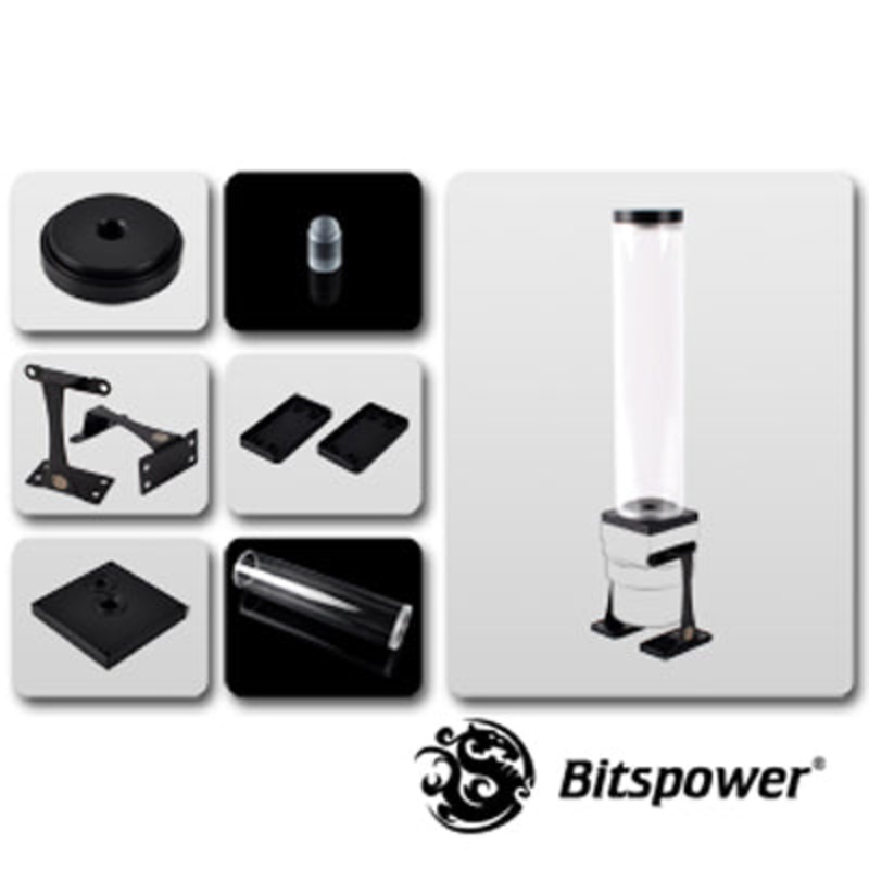 Bitspower Dual / Single D5 Top Upgrade Kit 250 (Black POM Cap)