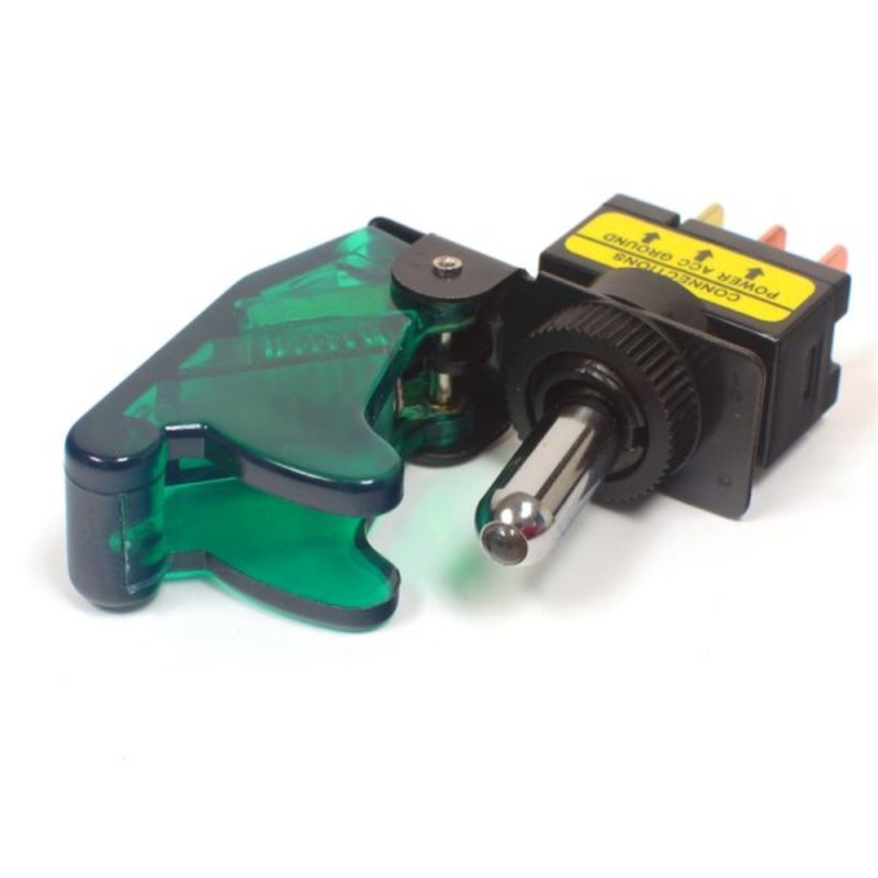 Military Switch with Style Cover – Translucent Green