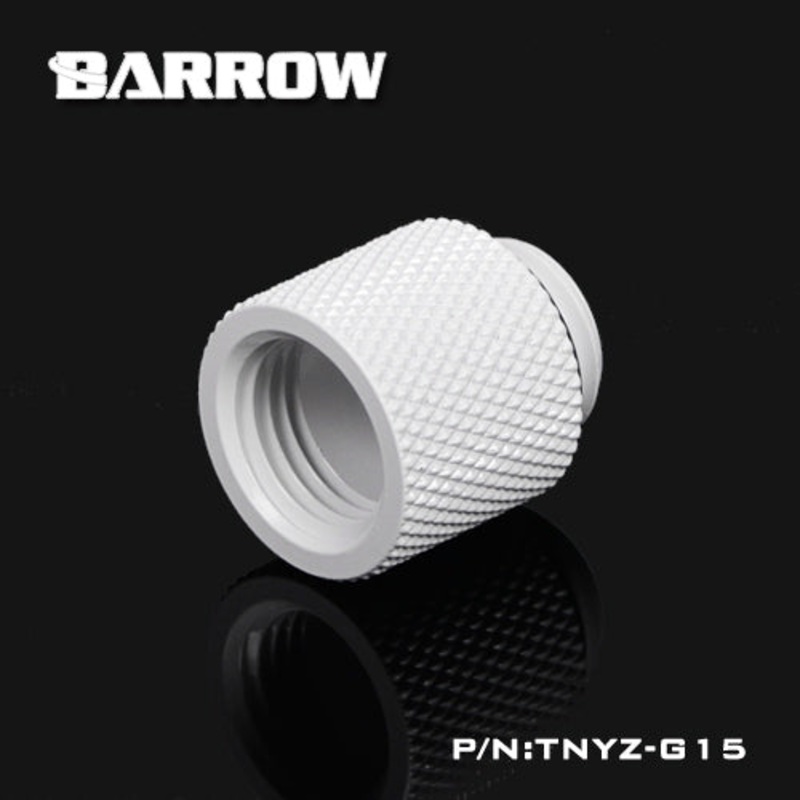 Barrow G1/4 15mm Male to Female Extension Fitting – White