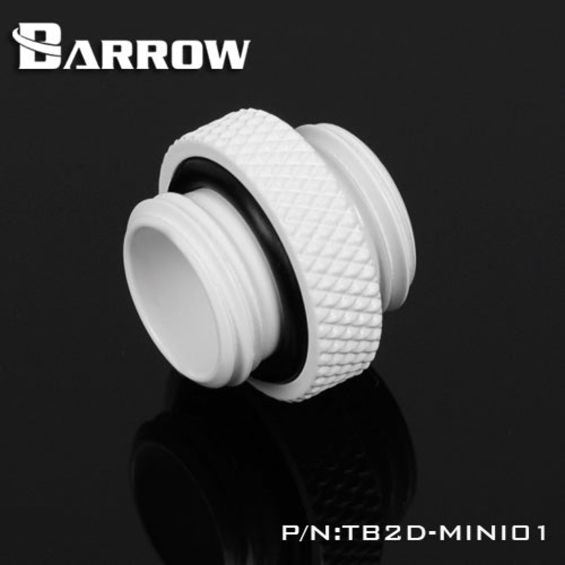 Barrow G1/4 5mm Male to Male Adapter Fitting – White