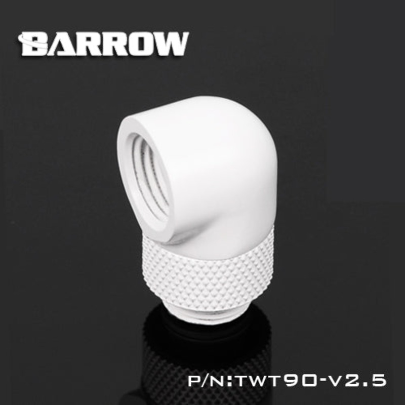 Barrow G1/4 90 Degree Rotary Adapter Fitting – White