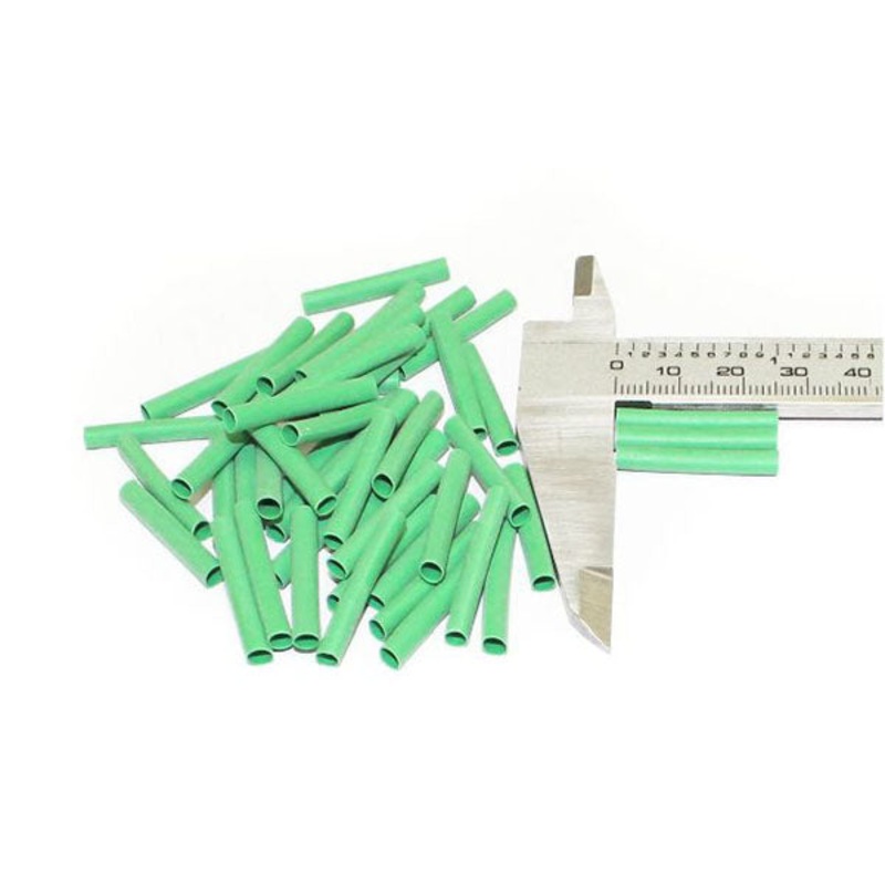 Mod/Smart 1/8 (3mm) Green Heatshrink 25mm Length – 50 Pack