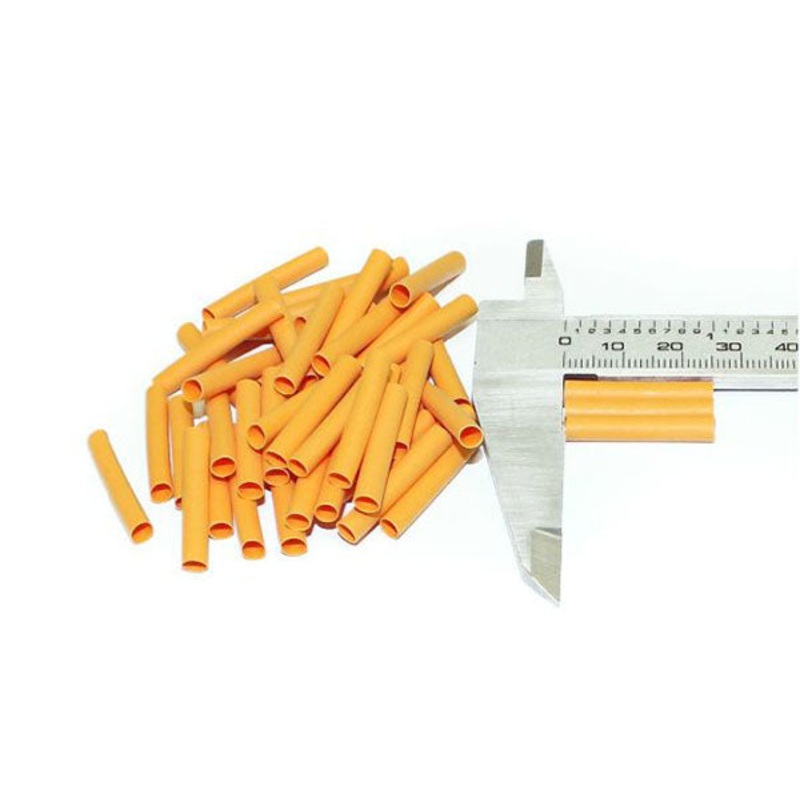 Mod/Smart 1/8 (3mm) Orange Heatshrink 25mm Length – 50 Pack