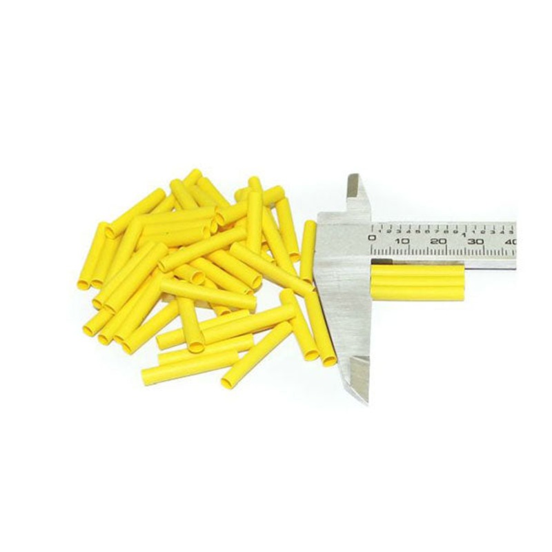 Mod/Smart 1/8 (3mm) Yellow Heatshrink 25mm Length – 50 Pack