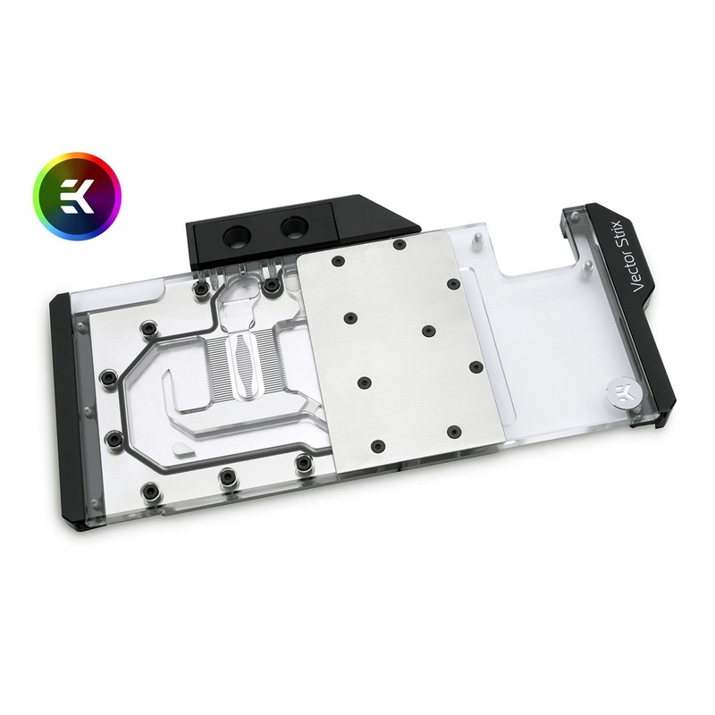 EK-Vector Strix RTX 2080 RGB – Nickel + Plexi
