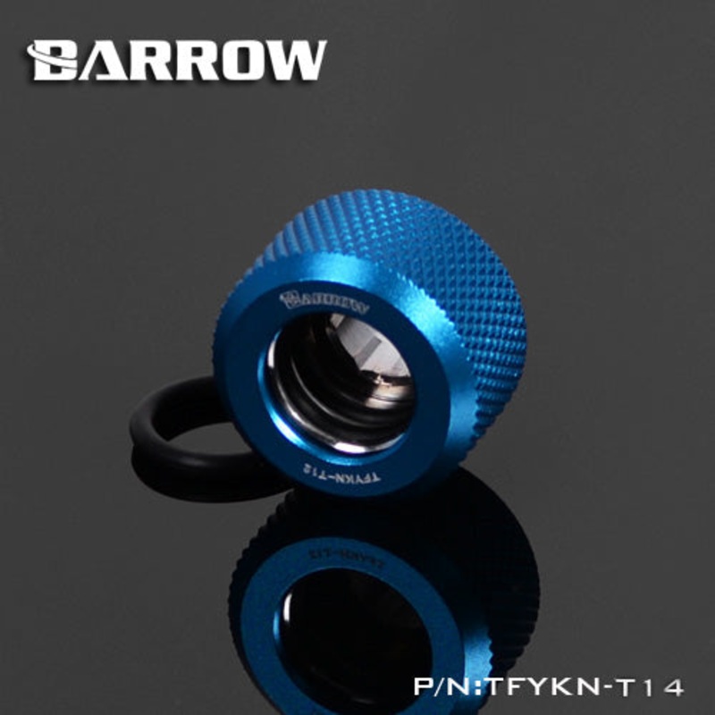 Barrow G1/4 Thread 14MM OD Rigid Tubing Compression Fitting – Lake Blue