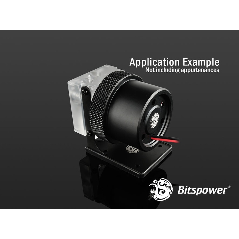 Bitspower D5 MOD Package (Clear Acrylic TOP S + MOD Kit V2 Matt Black)