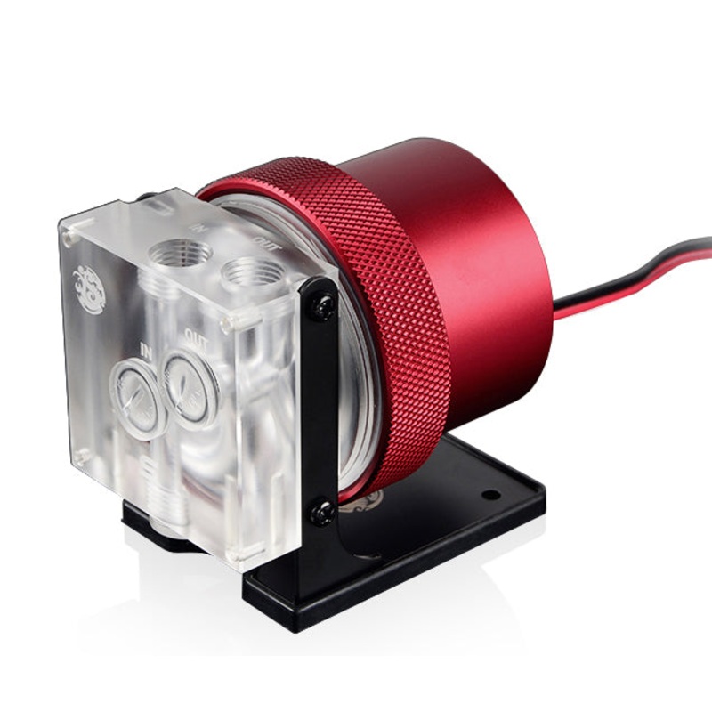 Bitspower D5 MOD Package (Clear Acrylic TOP S + MOD Kit V2 Red)
