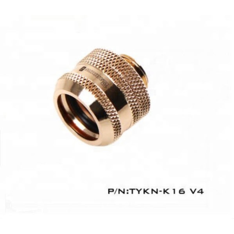 Barrow Compression Fitting – 16mm OD Rigid Tubing – Gold
