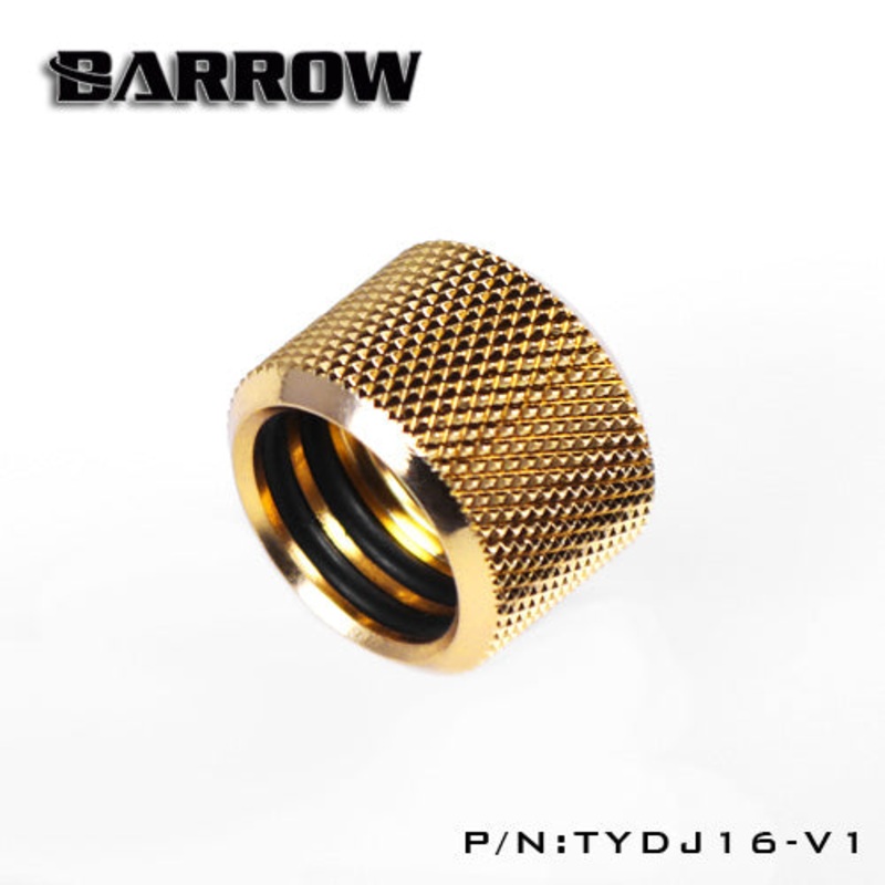 Barrow Hard Tube Extender Fitting-16mm – Gold