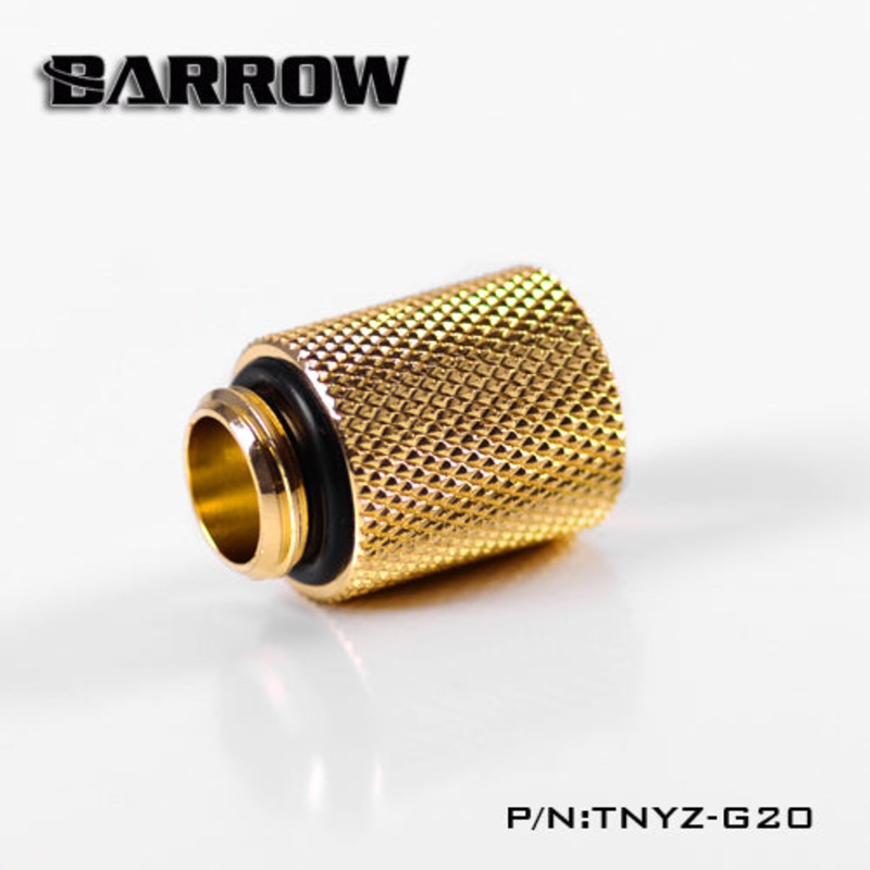 Barrow G1/4 20mm Male to Female Extension Fitting – Gold