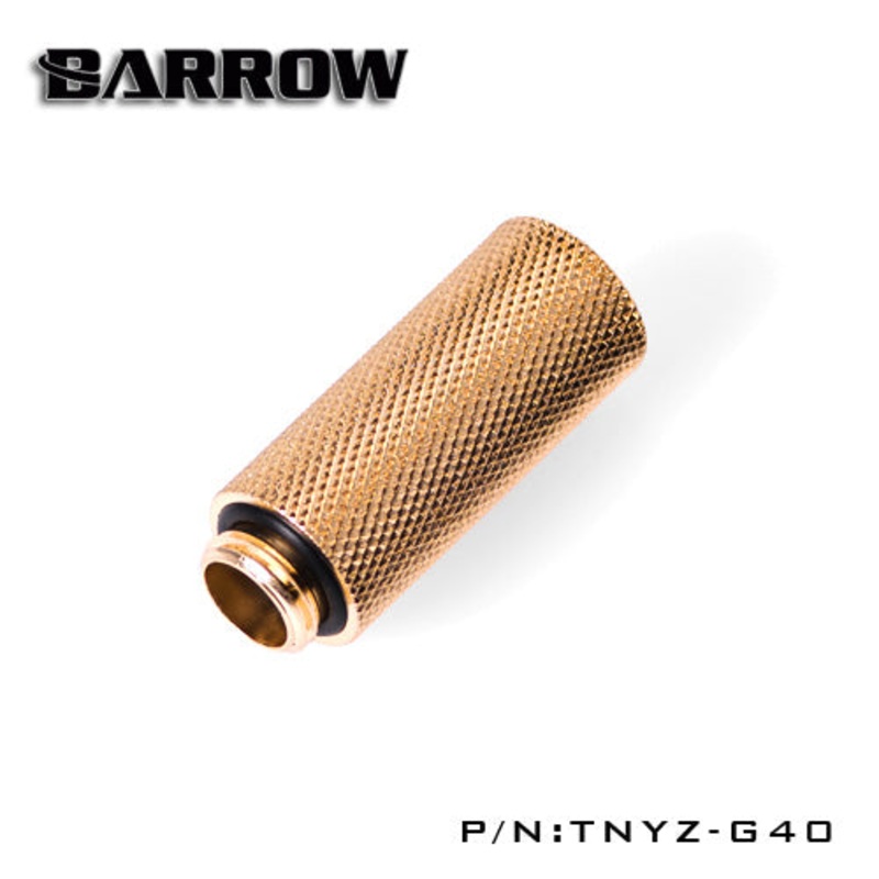 Barrow G1/4 40mm Male to Female Extension Fitting – Gold