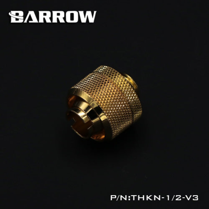 Barrow G1/4 Thread 1/2 ID x 3/4 OD Soft Tube Compression Fitting – Gold