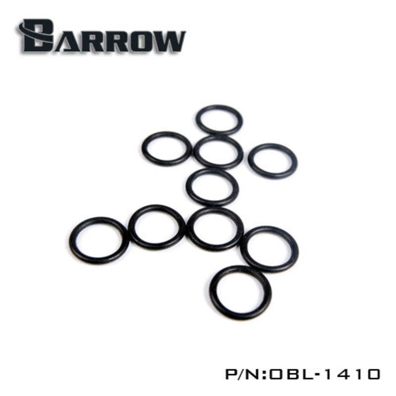 Barrow Replacement G1/4 Black Butyronitrile O Ring (10pcs, Black)