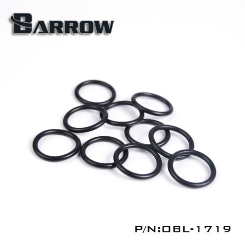 Barrow Replacement O-ring Set for Acrylic/Hard Tube (10pcs, Black) BWA8887436