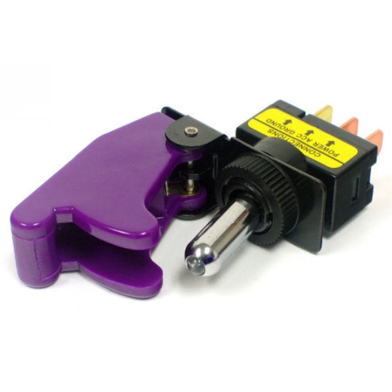 Military Switch with Style Cover – Solid Purple