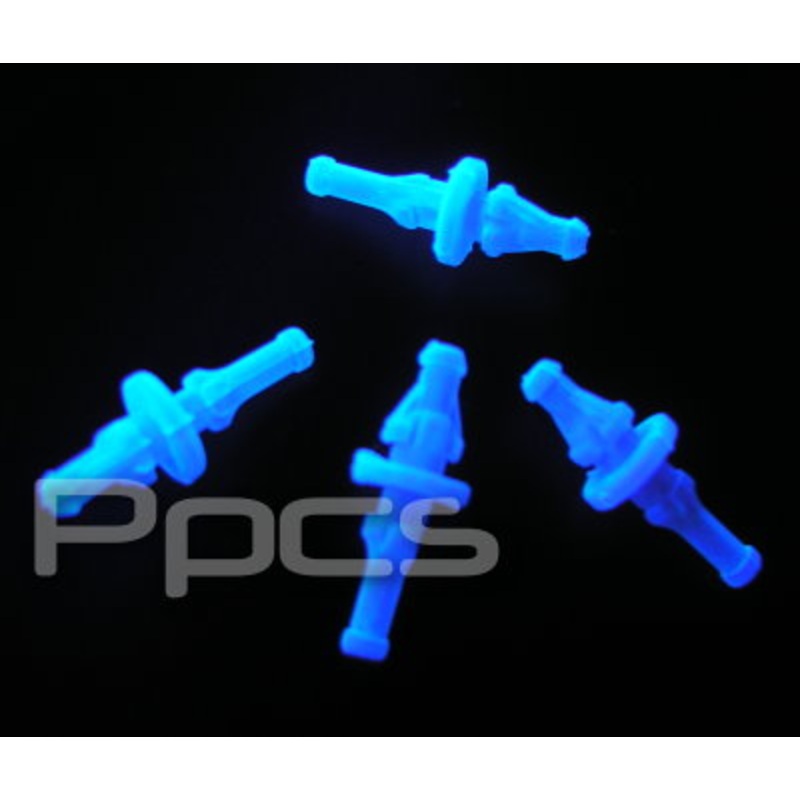 Rubber Screws – Open Chassis Fan Mounts (Vibration Isolators) – Set of 4 – UV Blue